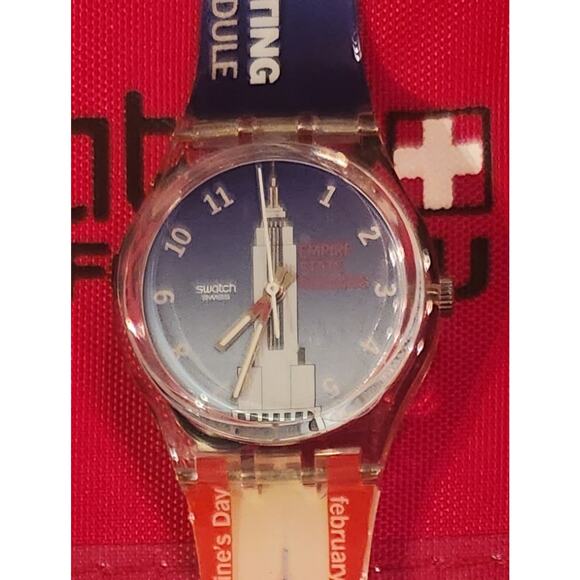 Swatch Watch EMPIRE STATE BUILDING BOX GK309PACK 1999 Limited Packagings NOS - Picture 7 of 17